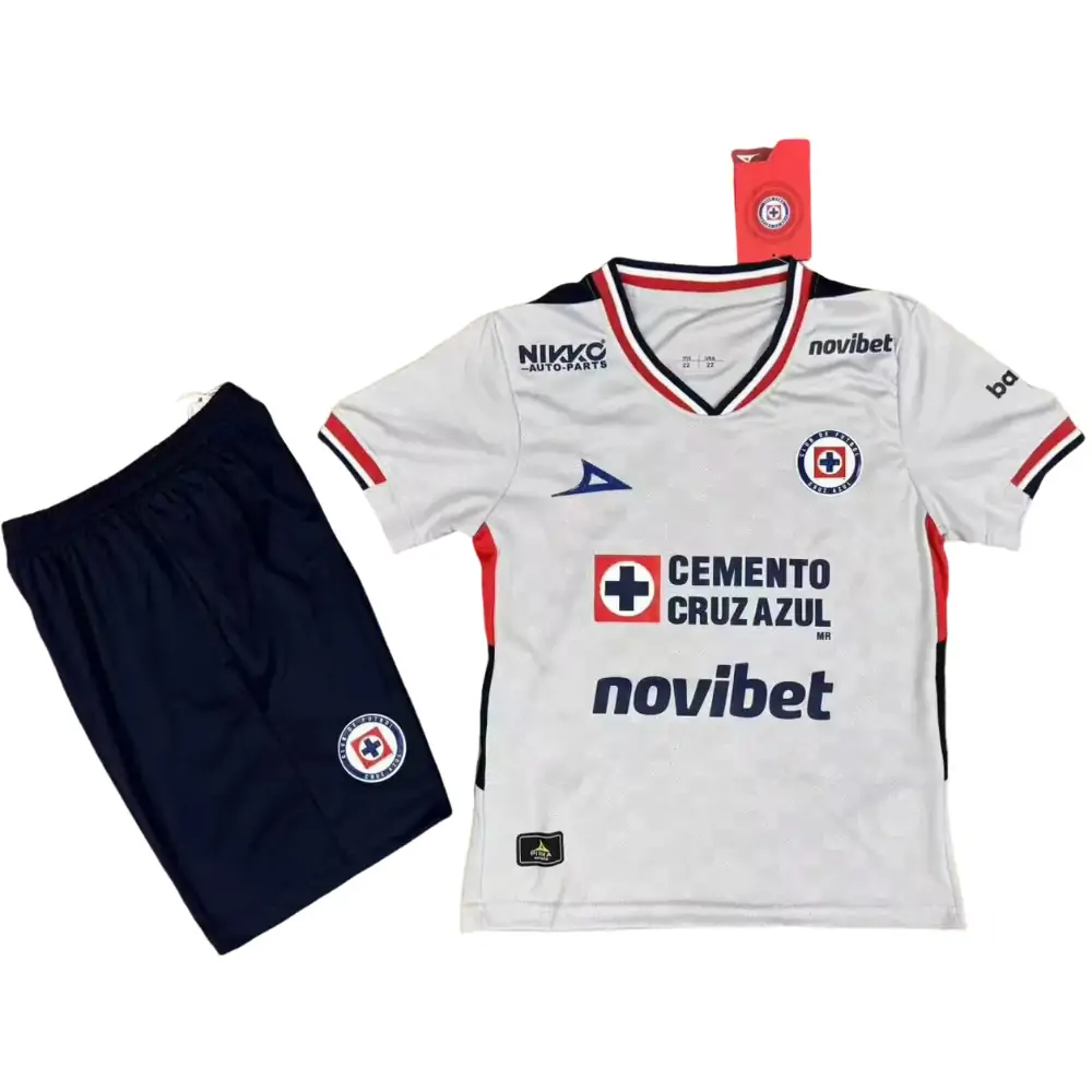 2025-26 Cruz Azul Away Kit - Children's Set Fans Edition