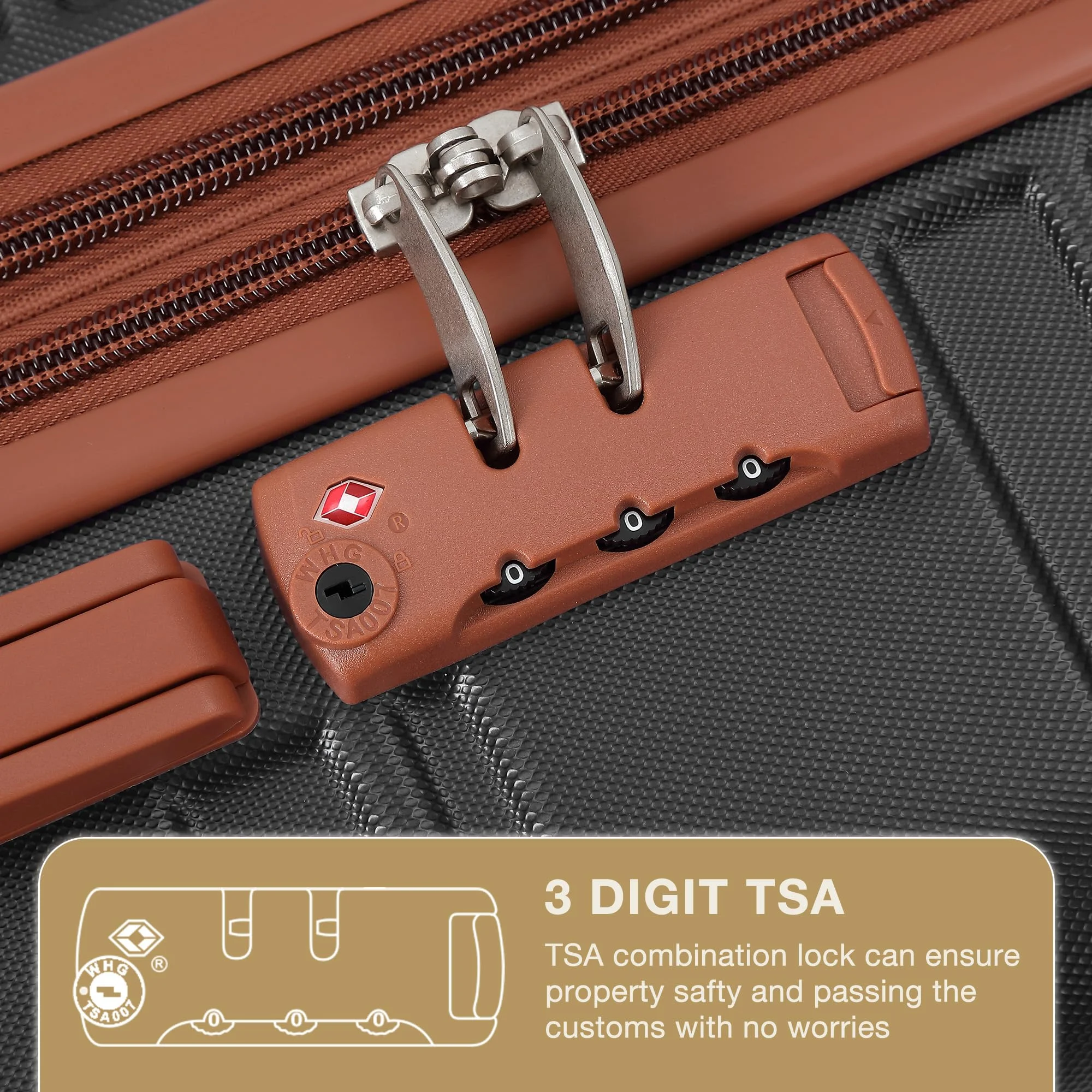TROPOW Luggage Setss,Suitcases with Wheels,Luggage Expandable Suitcase 3 Piece Sets, Luggage Sets of 3 Piece Suitcase with Spinner Wheels, Hardshell Luggage 3 Piece Sets(20