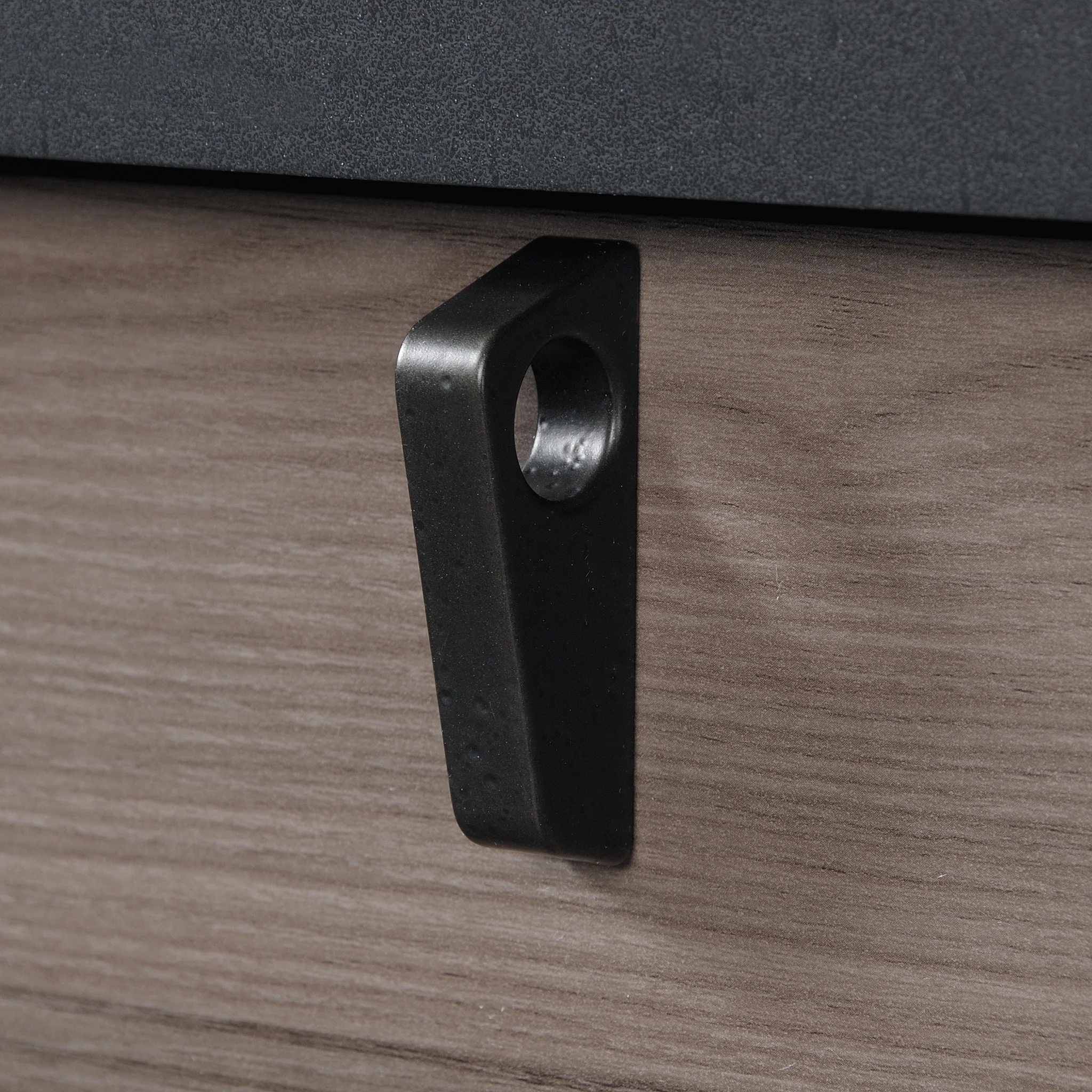 Sauder International Lux Executive Desk, Diamond Ash Finish