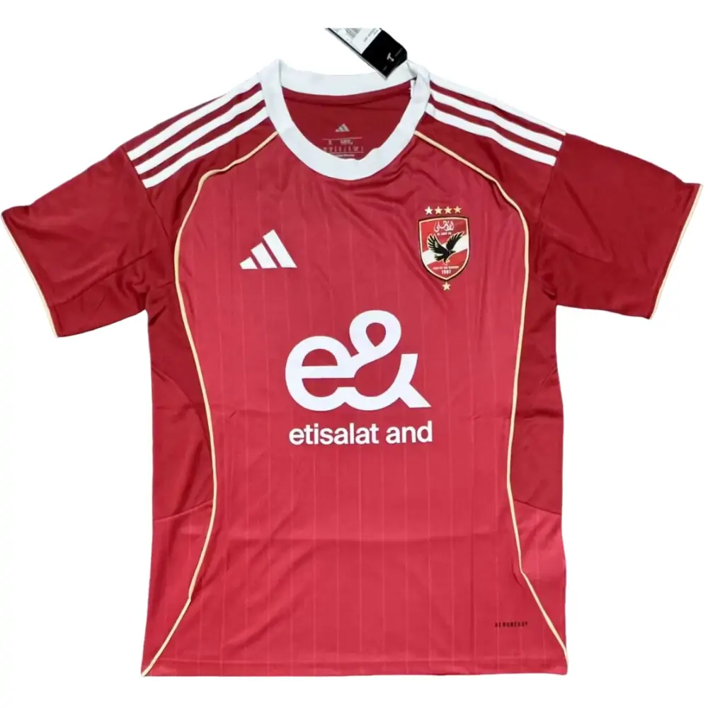 2025-2026 Al Ahly Red Home Jersey - Fan Edition
