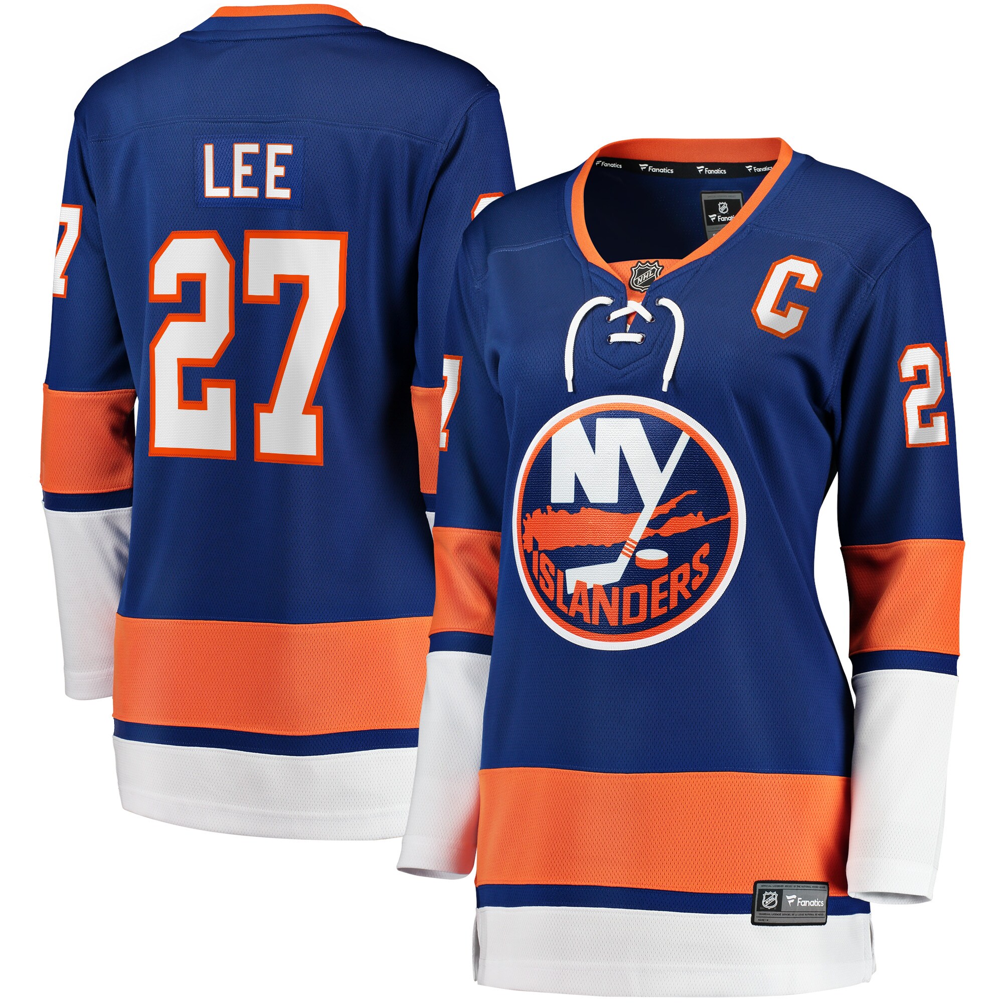 Anders Lee New York Islanders Fanatics Women’s Home Captain Patch Breakaway   Jersey – Royal