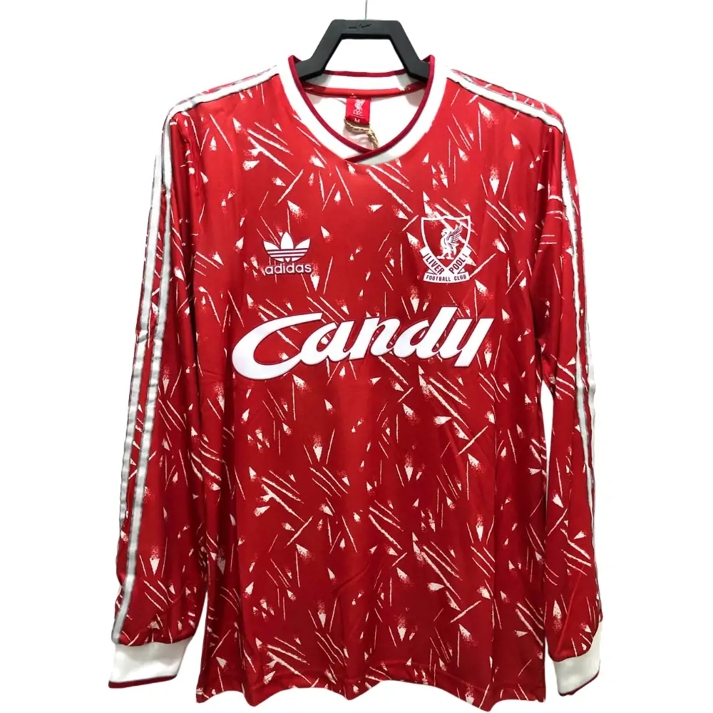 1989/91 Liverpool Home Long Sleeve Shirt - Fans Edition
