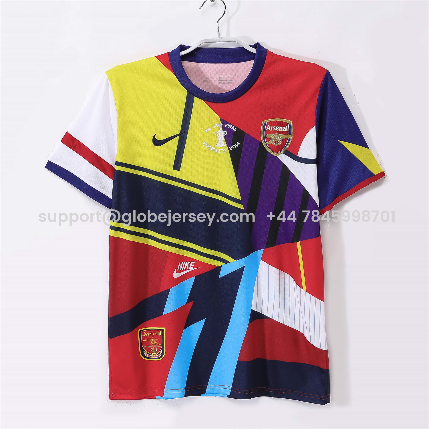 Retro Arsenal 2014 FA CUP Trophy Commemorative Jersey