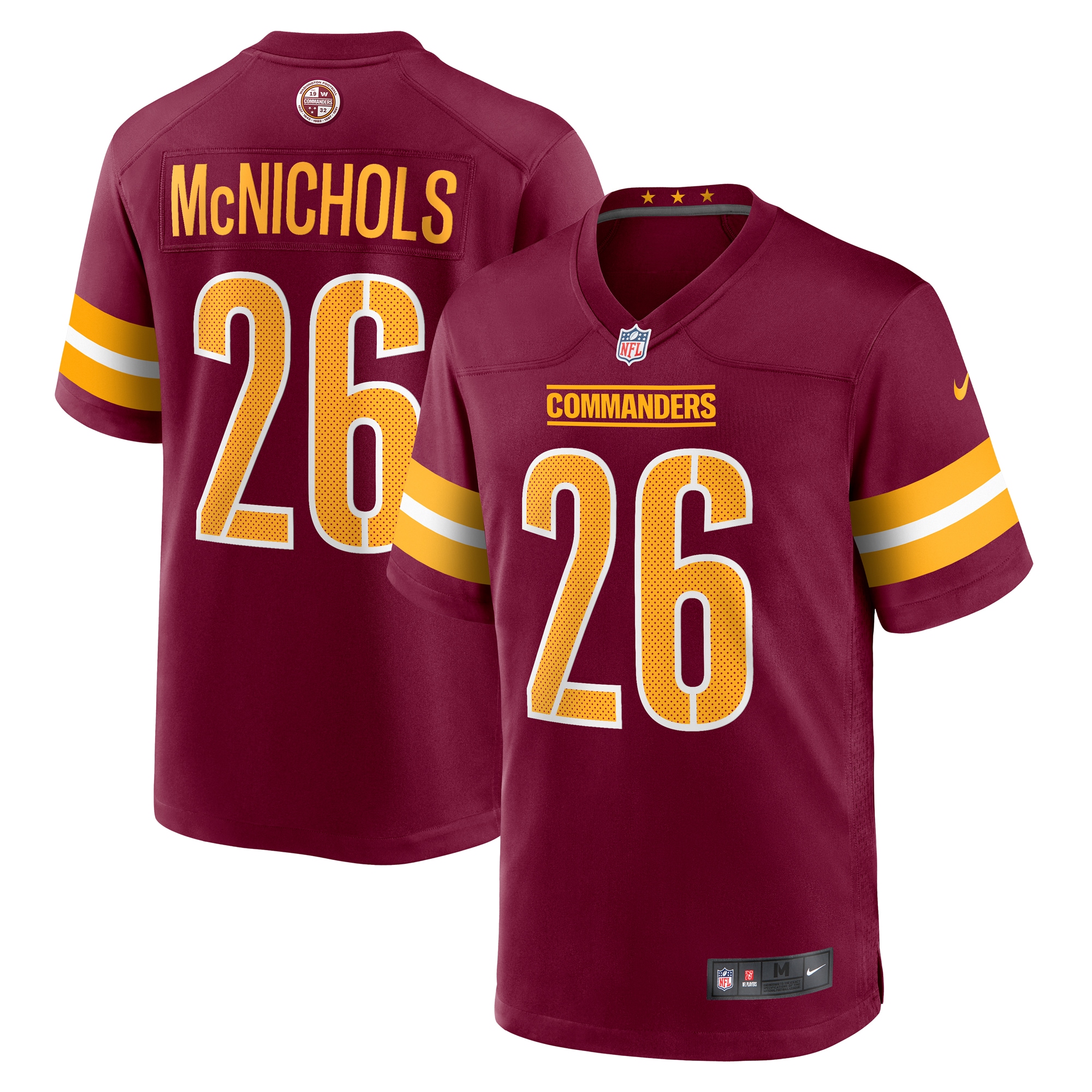 Washington Commanders Jeremy McNichols Burgundy Jersey