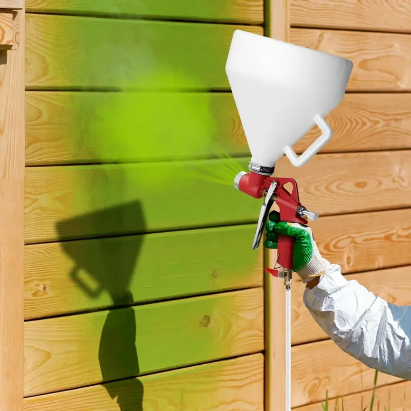 1.45-Gallon Drywall Texture Sprayer – Air-Powered Gun with Three Interchangeable Nozzles (4.0mm/6.0mm)