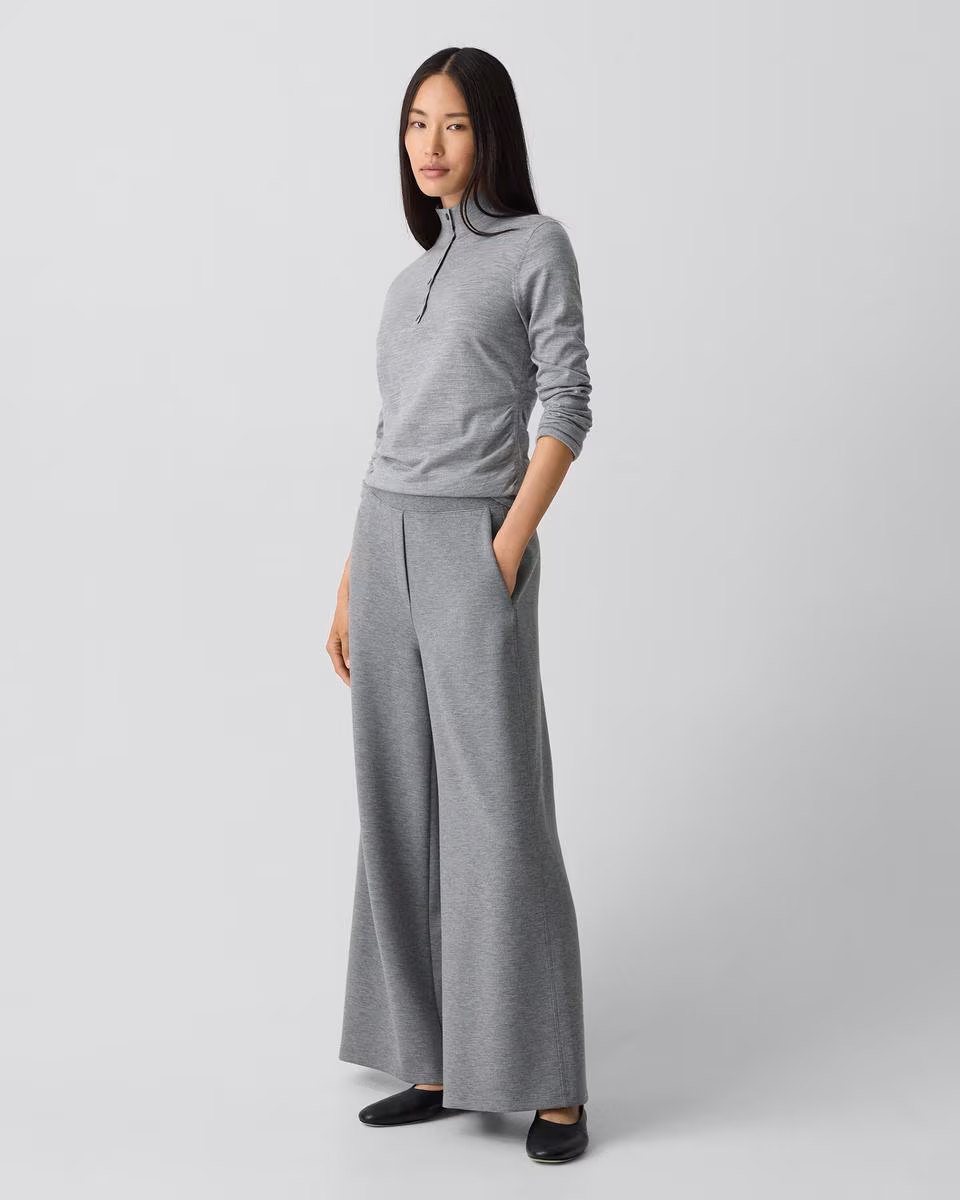 A-Line Pull-On Pant in Double Knit Jersey