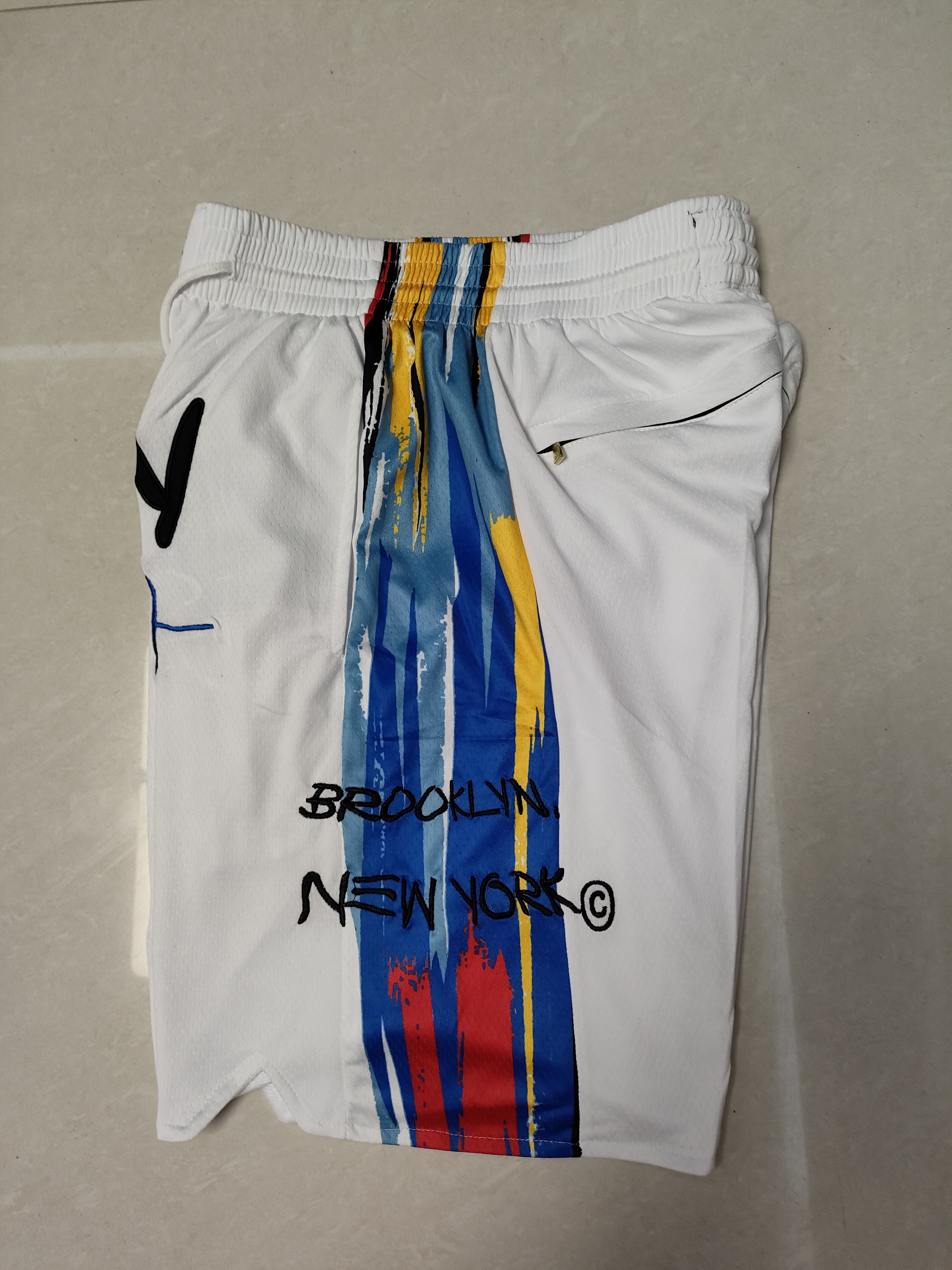 Brooklyn Nets White City Edition Pocket Pants