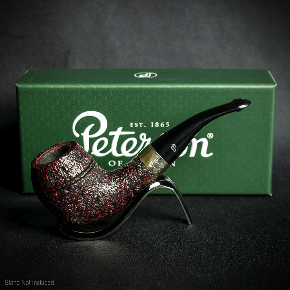 Peterson of Dublin Sherlock Holmes Deerstalker Red Sandblast Briar Pipe