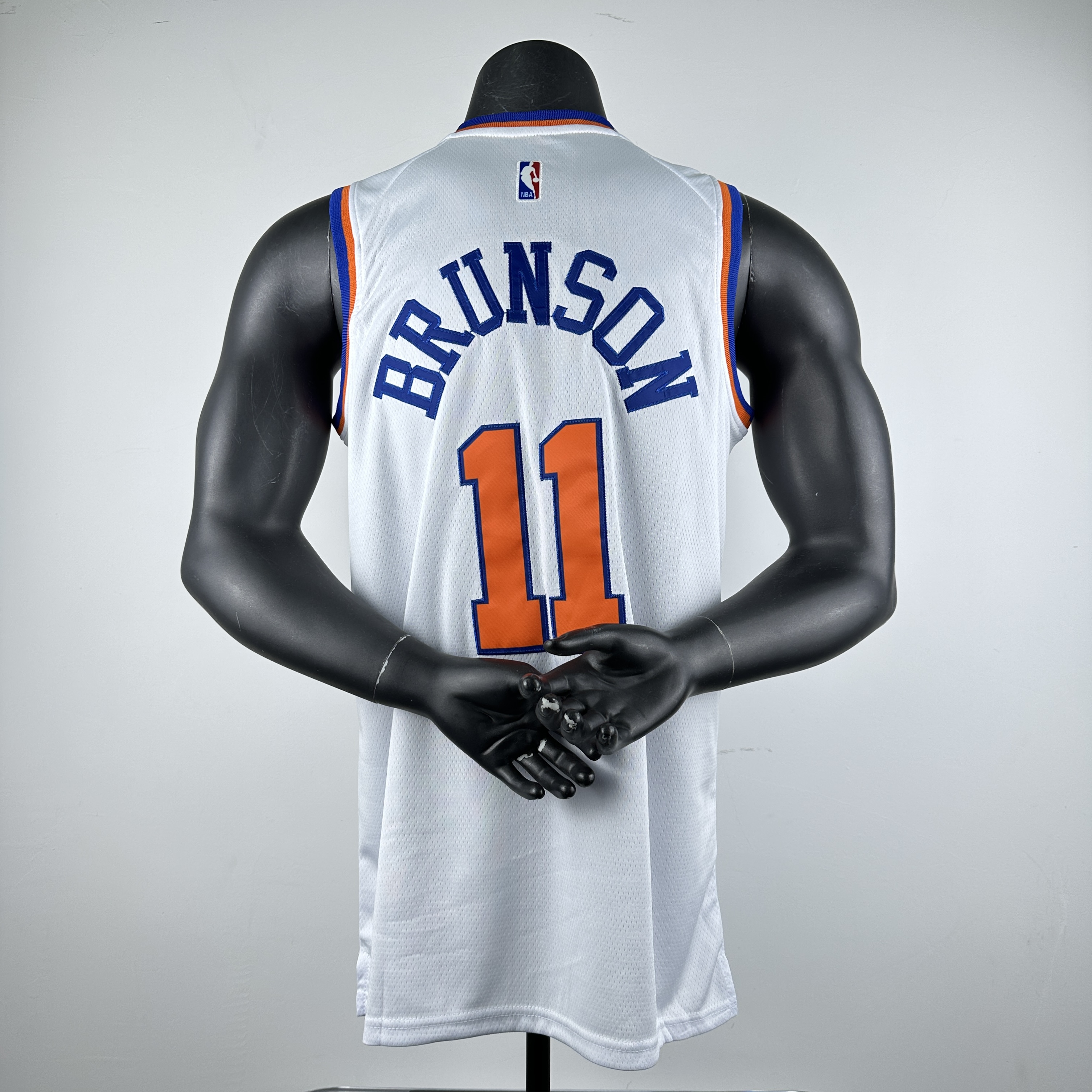 Embroidery Knicks White No. 11 Brunson