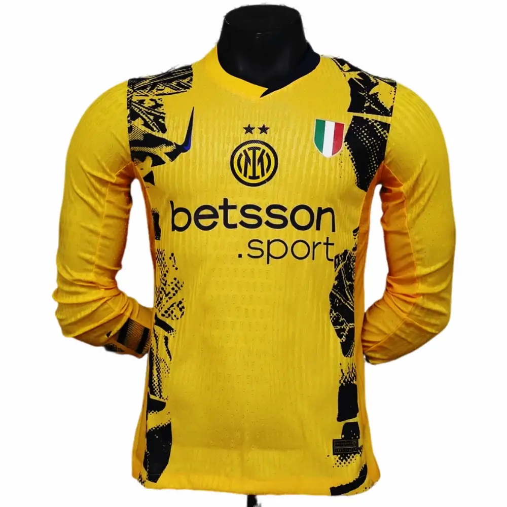 2025-26 New Season Inter Milan Second Away Long Sleeve Jersey - Player Edition