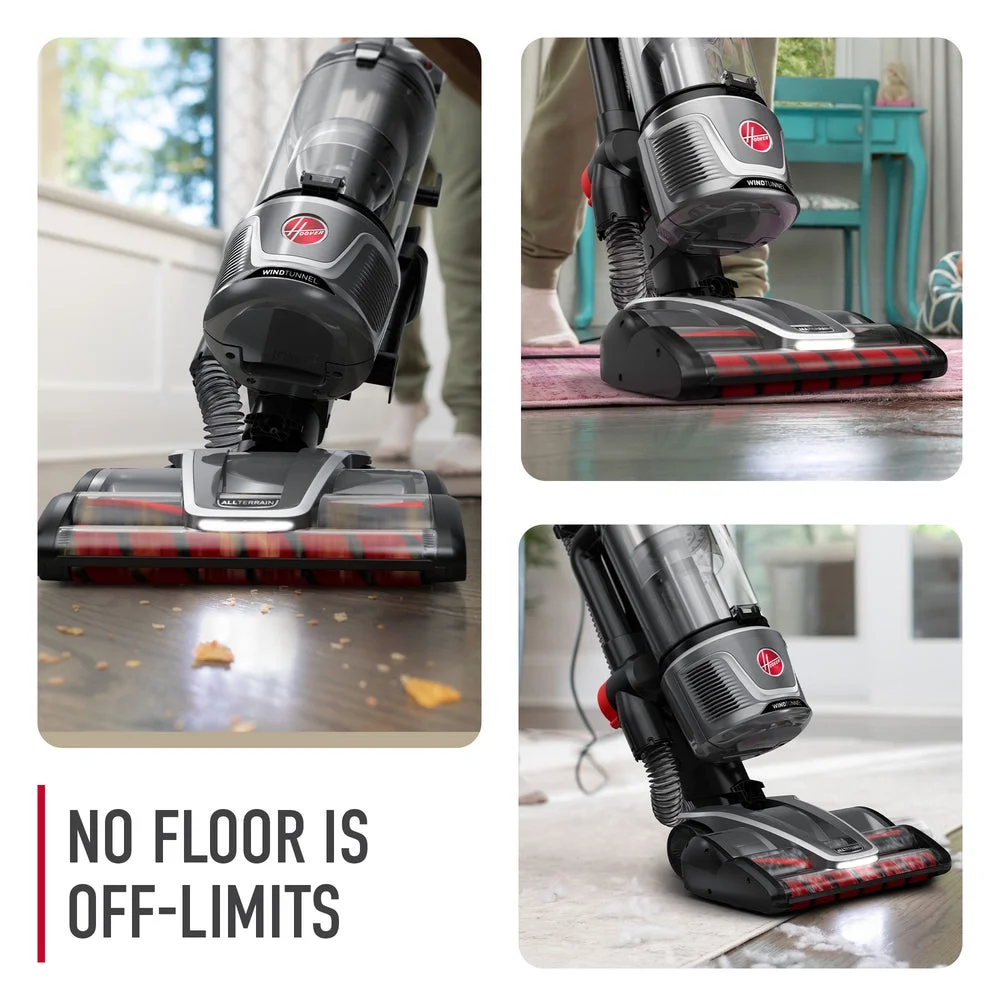 Hoover Upright Vacuum Cleaner - HEPA Media Filter Swivel Steering