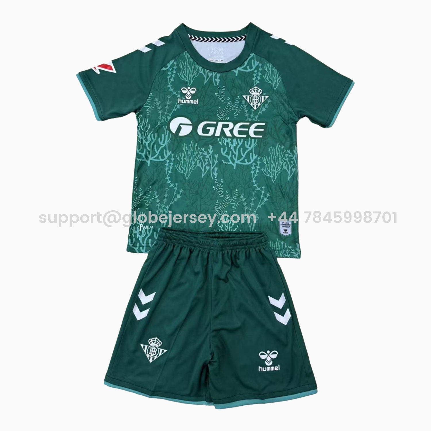 Real Betis 25-26 Grey Green Concept Men's Adult Jersey Set - Fans Version