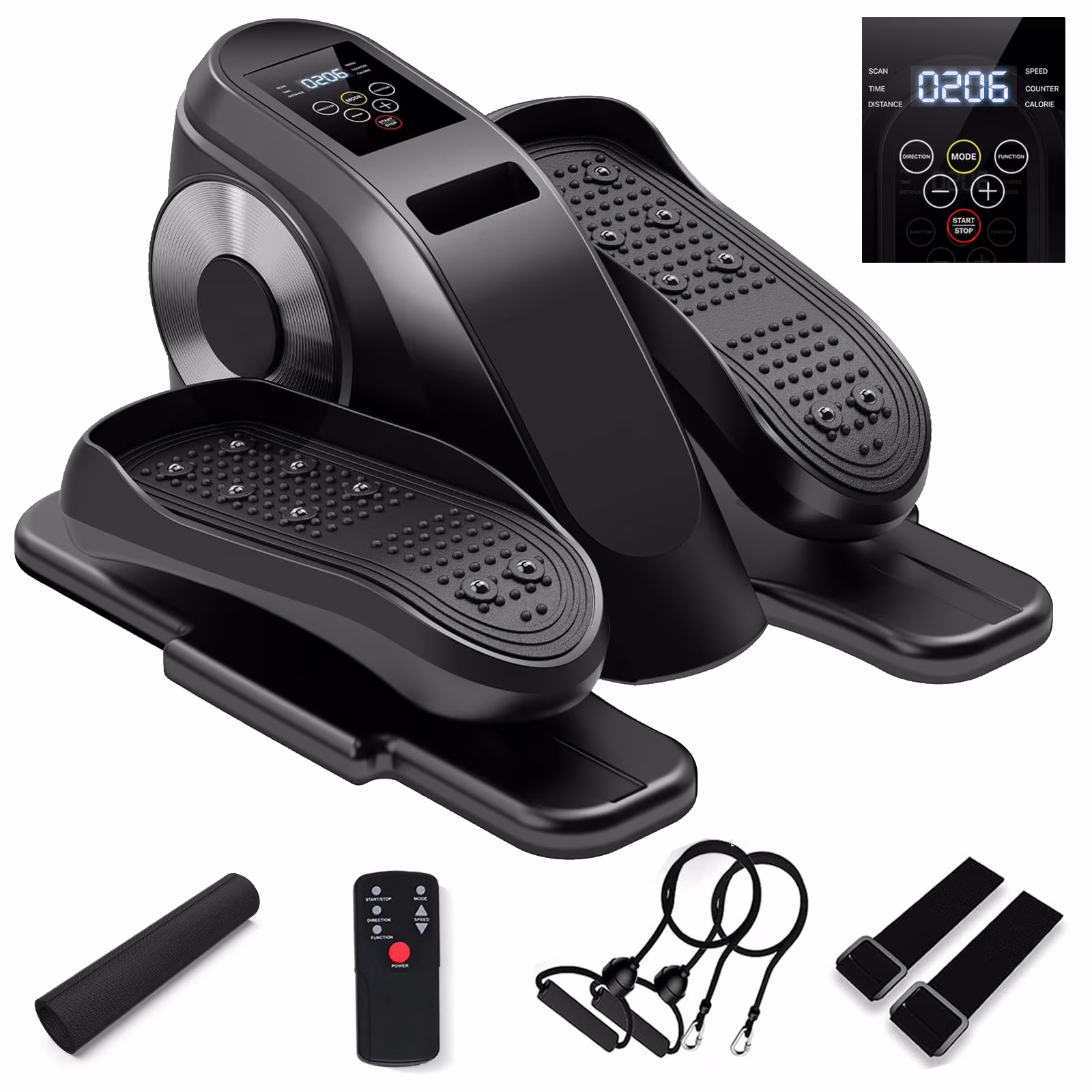 CATGOOD Under Desk Elliptical, Electric Seated Foot & Leg Pedal Exerciser While Sitting for Seniors
