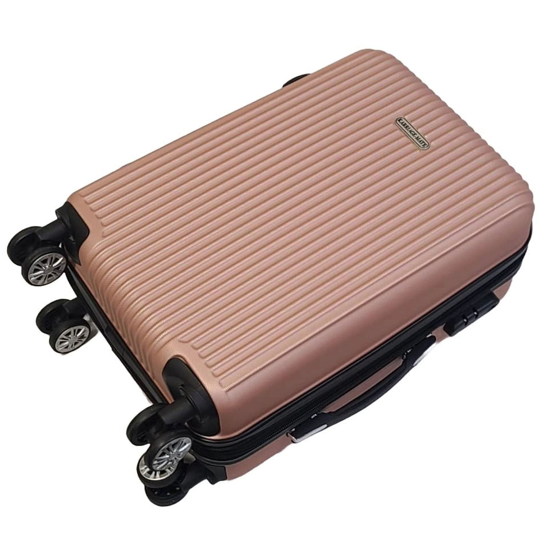 K-Cliffs 3pcs Luggage Set Lightweight Expandable Hard sided ABS Spinner Travel Suitcase  Black