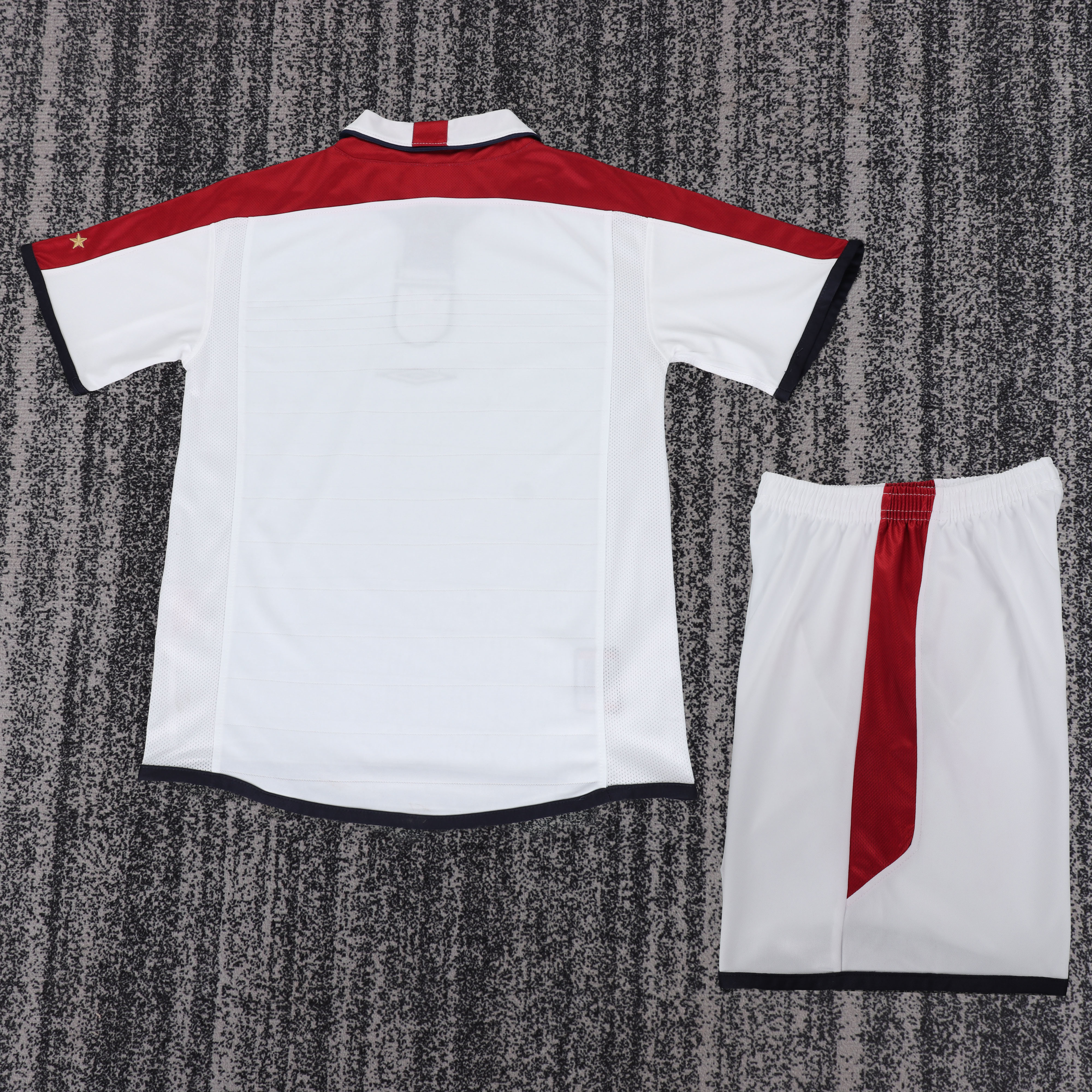 2004 England Home Retro Children's Jersey Set - Fans Edition