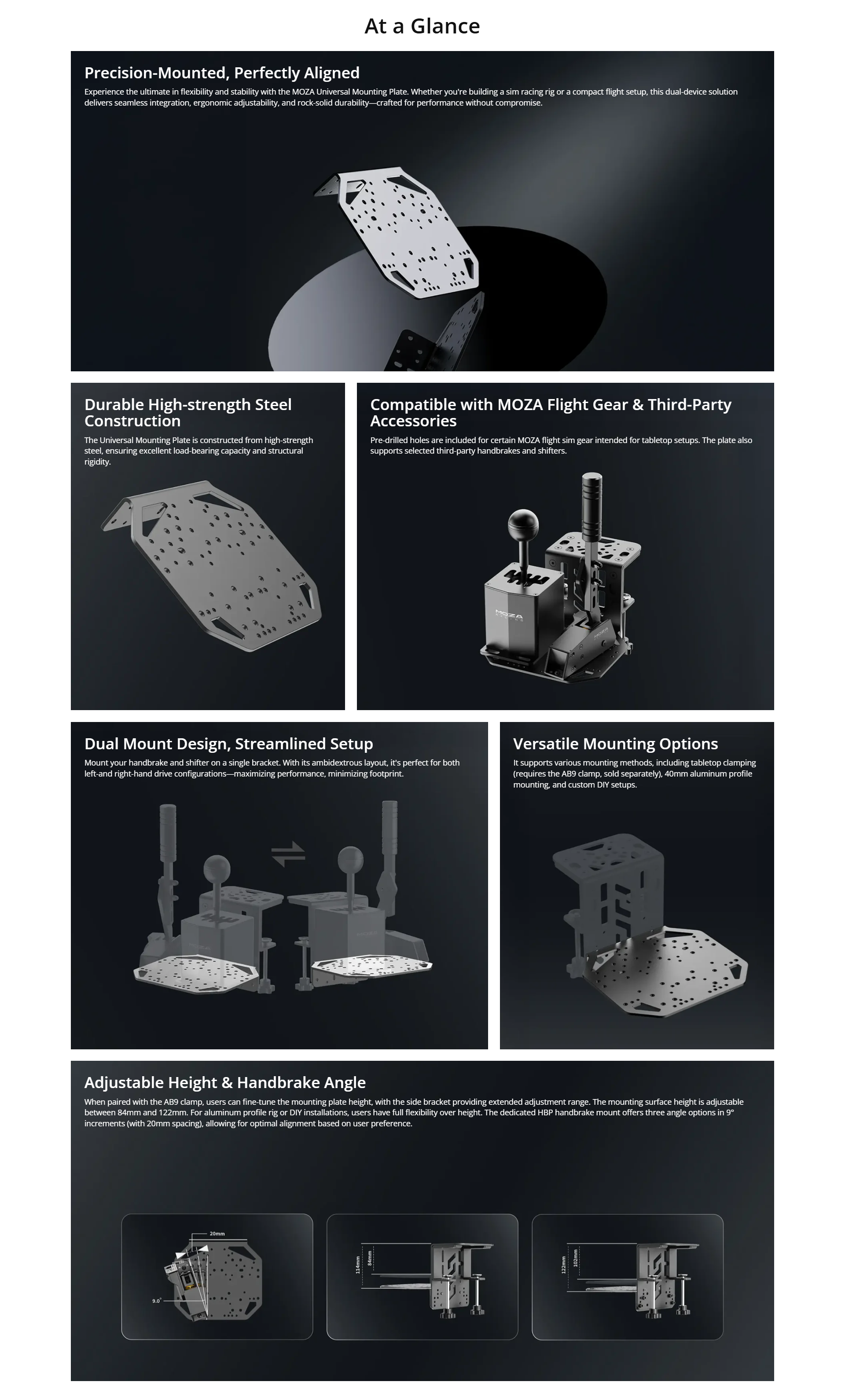 MOZA Universal Mounting Plate