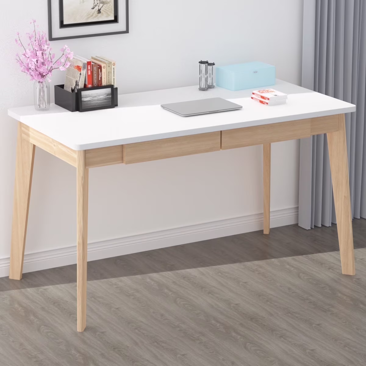KULAGAGA Uptown Adult Lap Desks, Single Piece with Drawer, 21.7