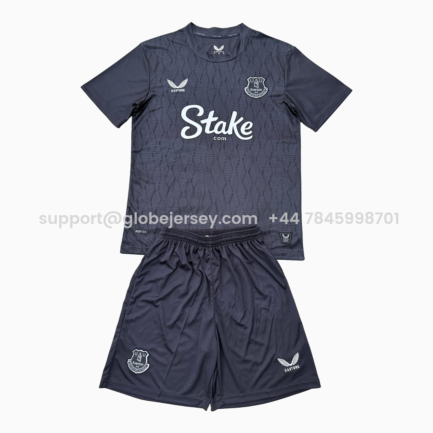 Everton 25-26 Gray Goalkeeper Men's Adult Jersey Set - Fans Version