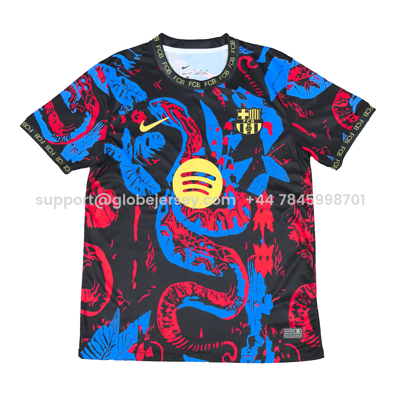 Barcelona 25-26 Red Blue Snake Silhouette Pattern Special Jersey - Fans Version