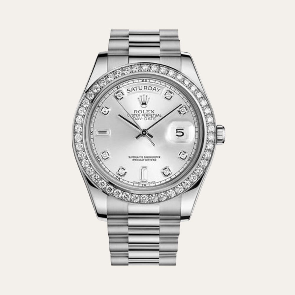 Rolex Day-Date 36mm Silver Dial 118346
