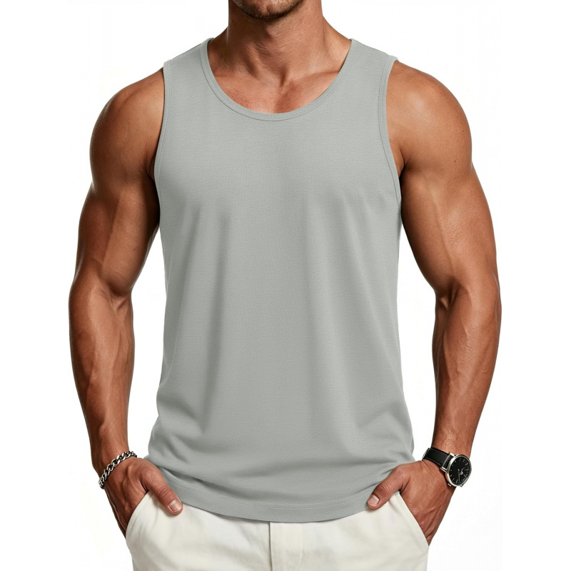 Men's Tank Top UPF 50+ Sleeveless Shirt Cotton Moisture