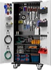 SUPEER Metal Rolling Garage Cabinet, 71'' Tall Industrial Storage Cabinet with Wheels and 4 Adjustable Shelves, Utility Filing Cabinet for Garage, Tool House, Assemble Required