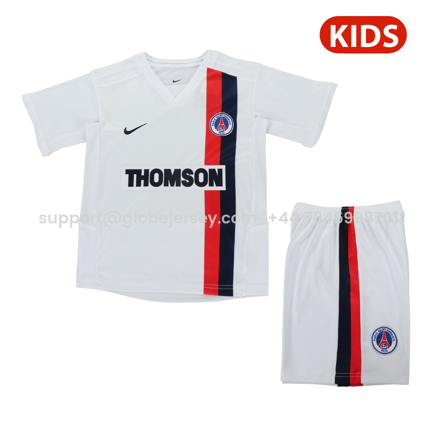 Retro Paris Saint-Germain PSG 2002-03 Away Kids Kit