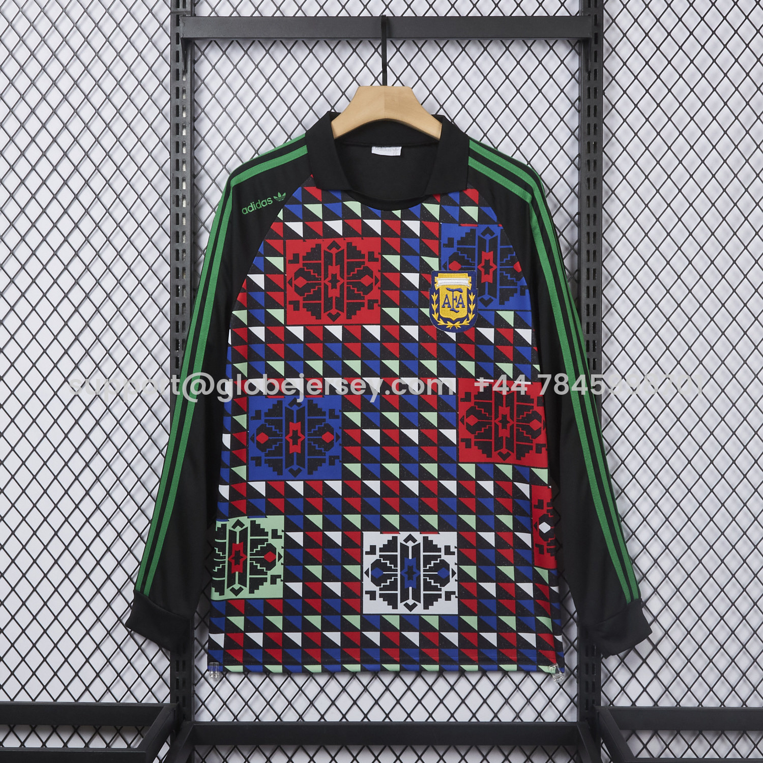 Retro Argentina 1990 Goalkeeper Long Sleeves Jersey - Fans Version
