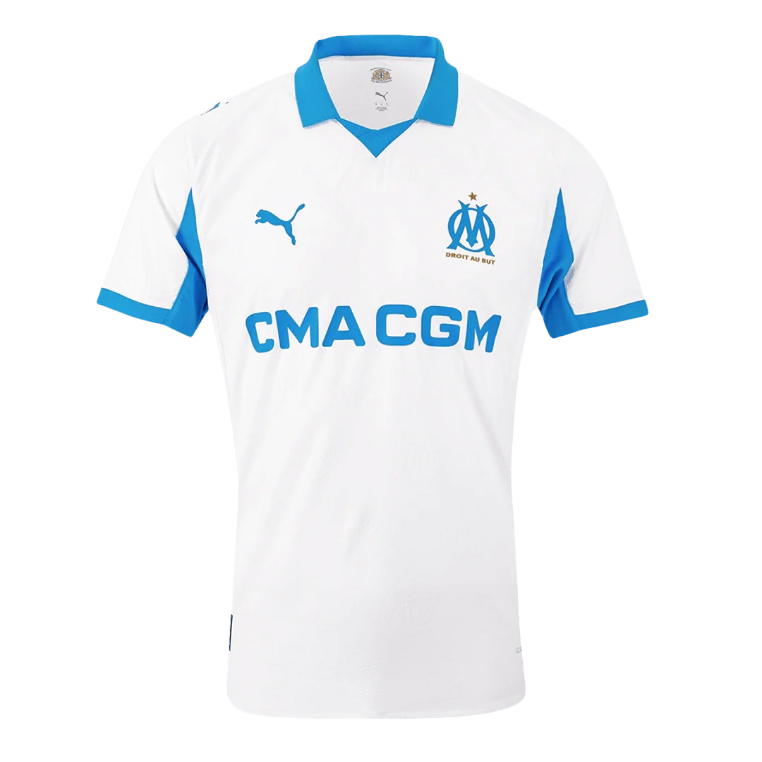Marseille Home Player Version Soccer Jersey 2025/26