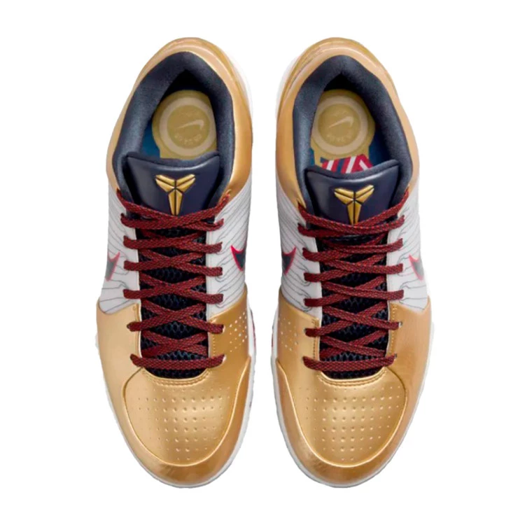 Kobe 4 Protro Gold Metal Basketball Shoes