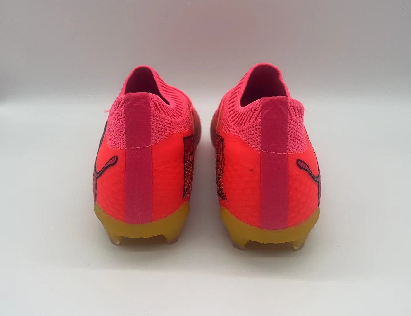Red football shoes