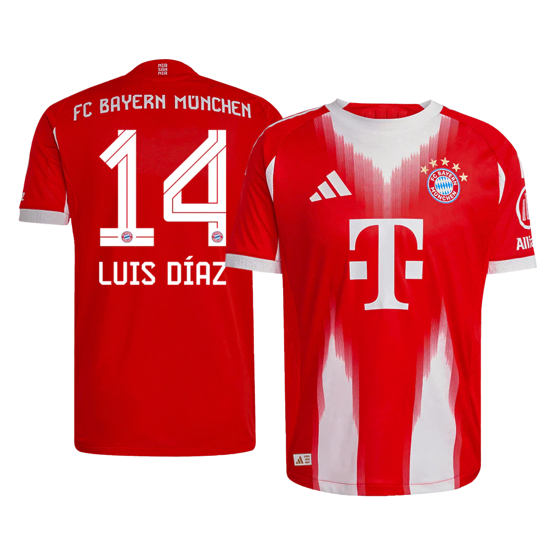 LUIS DÍAZ #14 Bayern Munich Home Player Version Soccer Jersey 2025/26