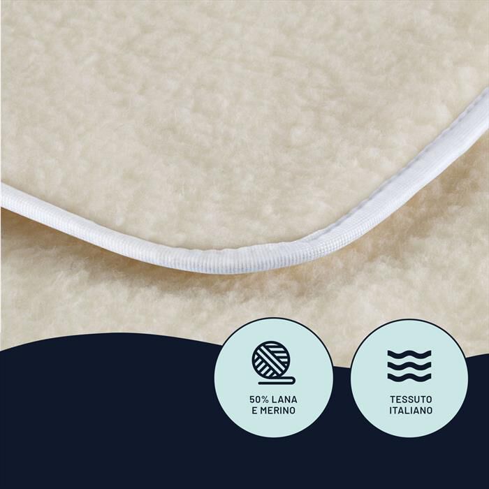 IMETEC - COMFORT 2T 50% LANA E MERINO 150X160-bianco