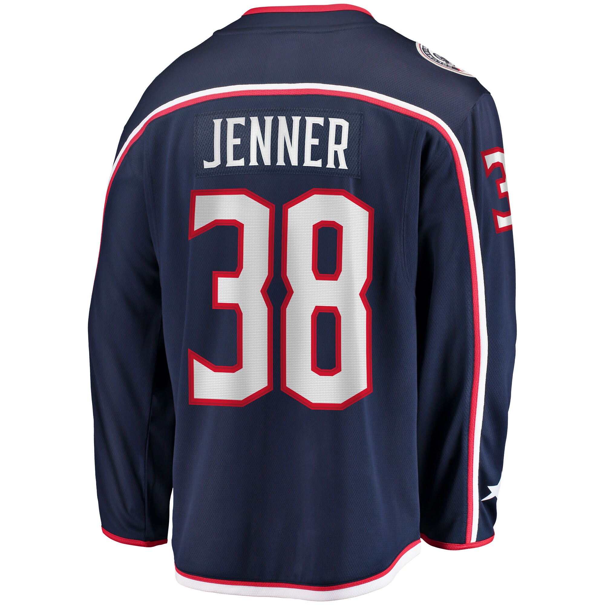 Boone Jenner Columbus Blue Jackets Home Captain Patch Breakaway   Jersey – Navy