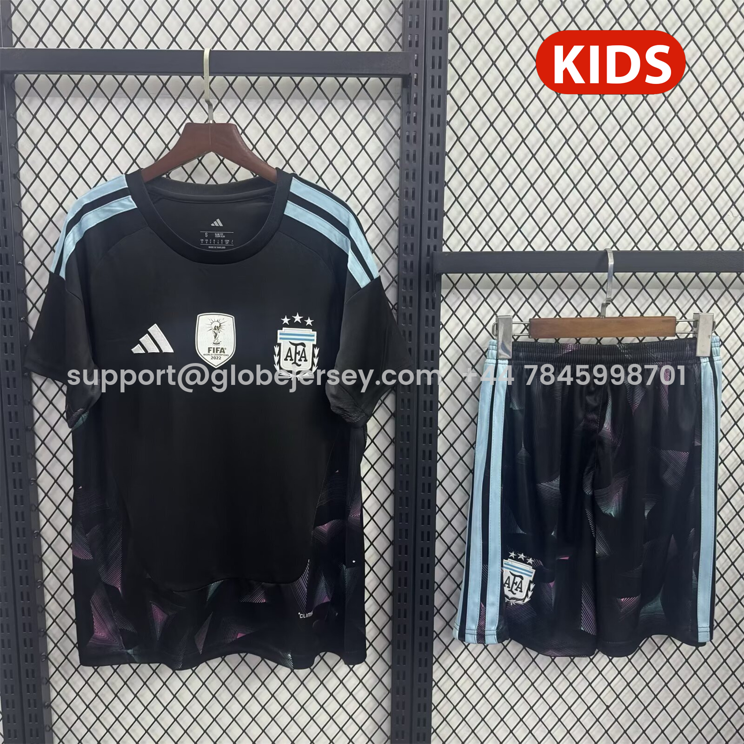 Argentina 2026 Goalkeeper Black Kids Kit