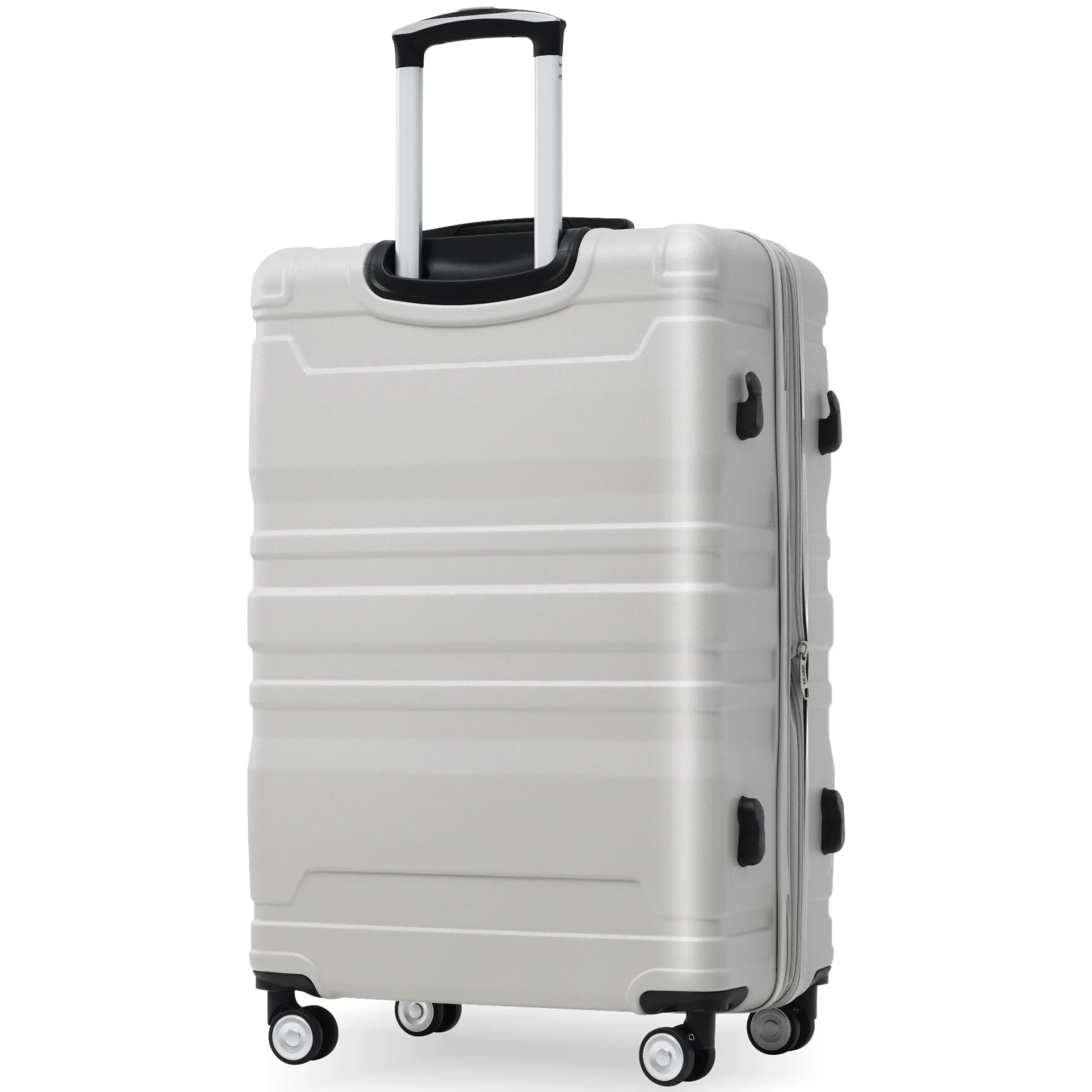 Luggage Sets New Model Expandable ABS Hardshell 3pcs Clearance Luggage Hardside Lightweight Durable Suitcase sets Spinner Wheels Suitcase with TSA Lock 20''24''28''(blue and brown)