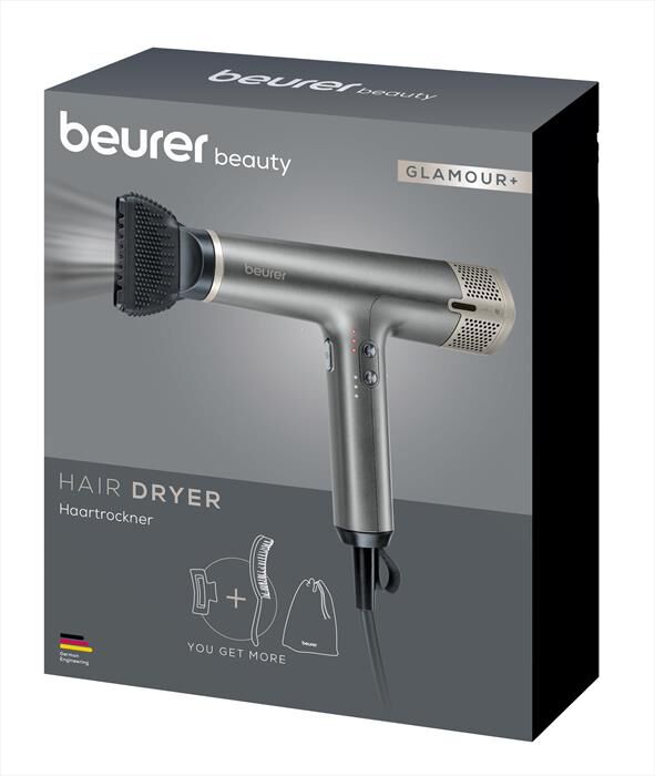 BEURER - Asciugacapelli HC 2R GLAMOUR+-Grigio