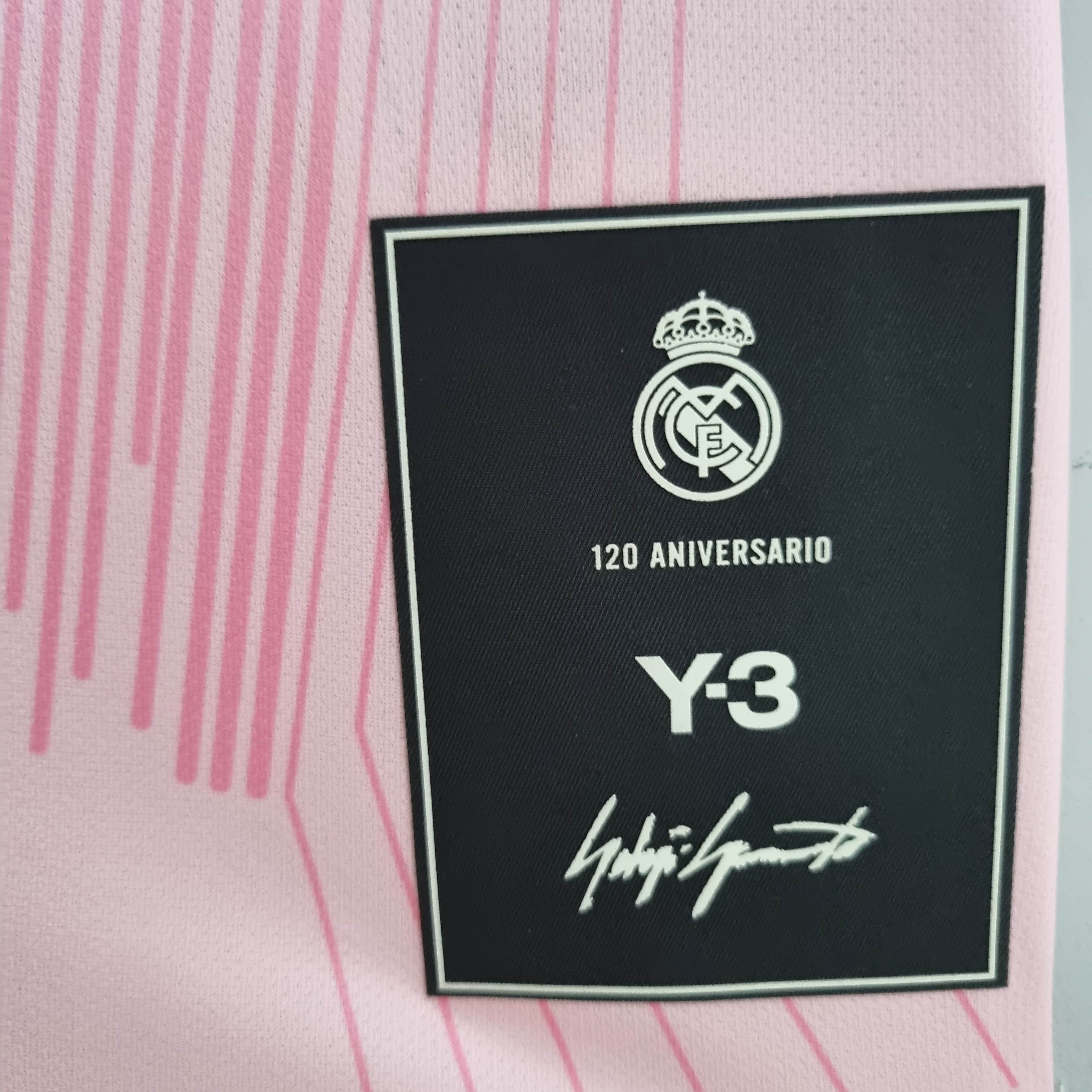 2022 Real Madrid Y-3 Special Edition Pink Football Shirt