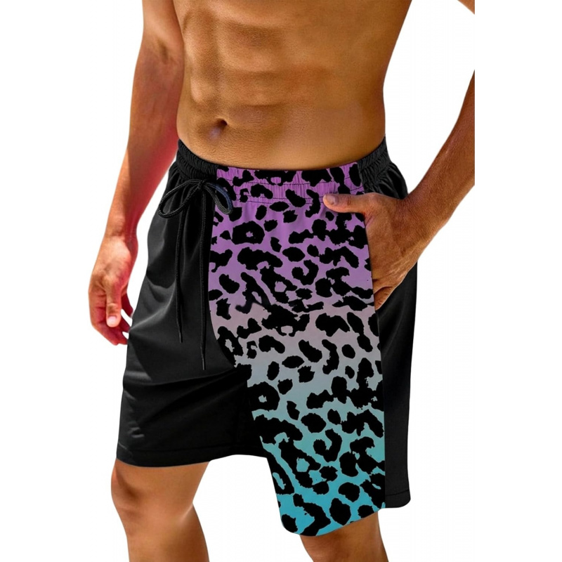 Men's Leopard Swim Trunks