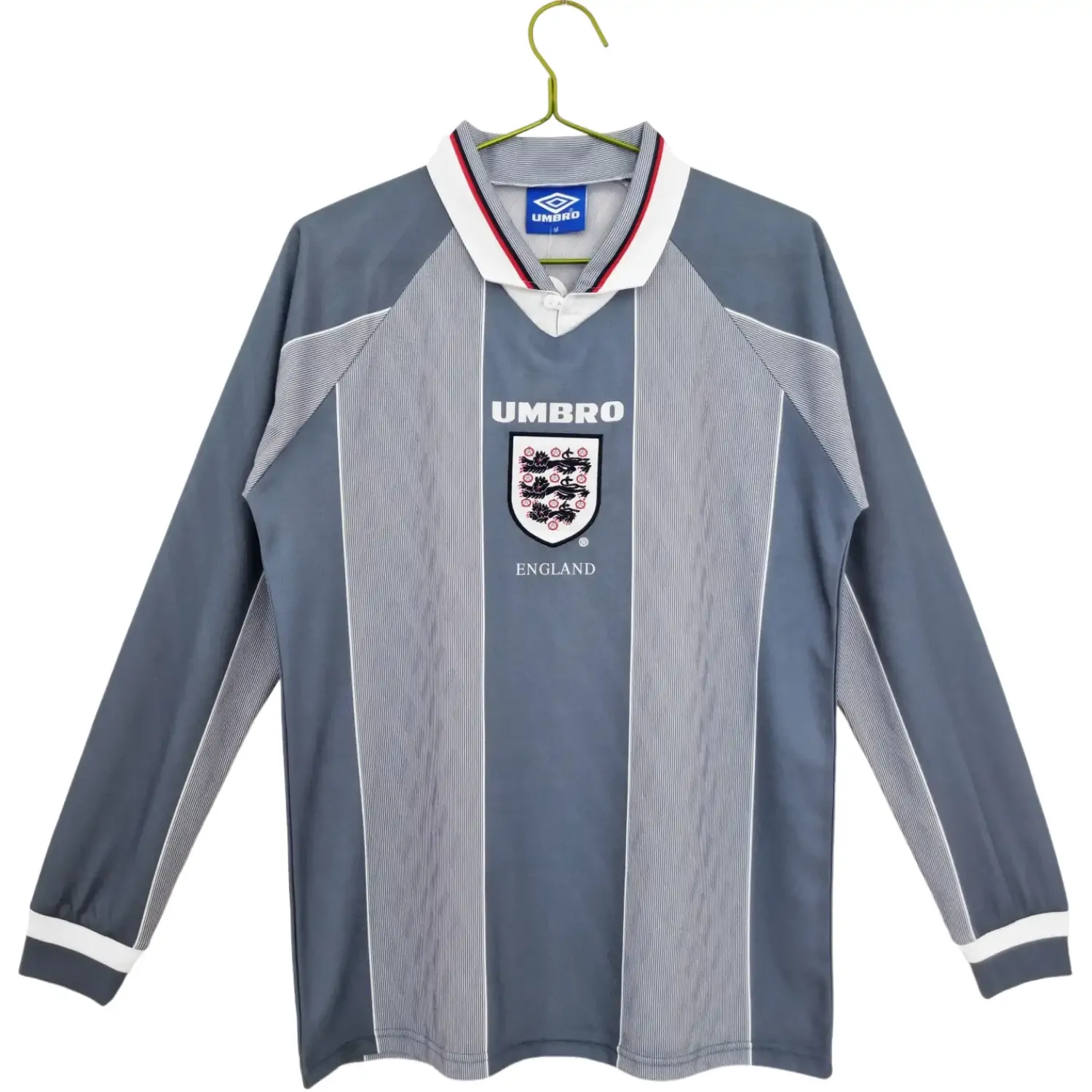1996 England Away Retro Long Sleeve Jersey
