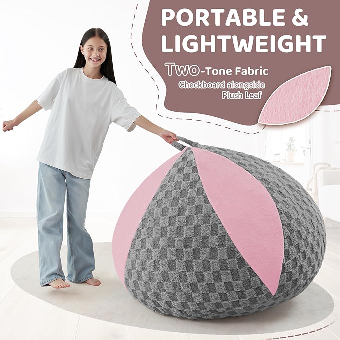 BUBBLEBEAN 2FT Bean Bag Chairs Teardrop Beanbag Chair