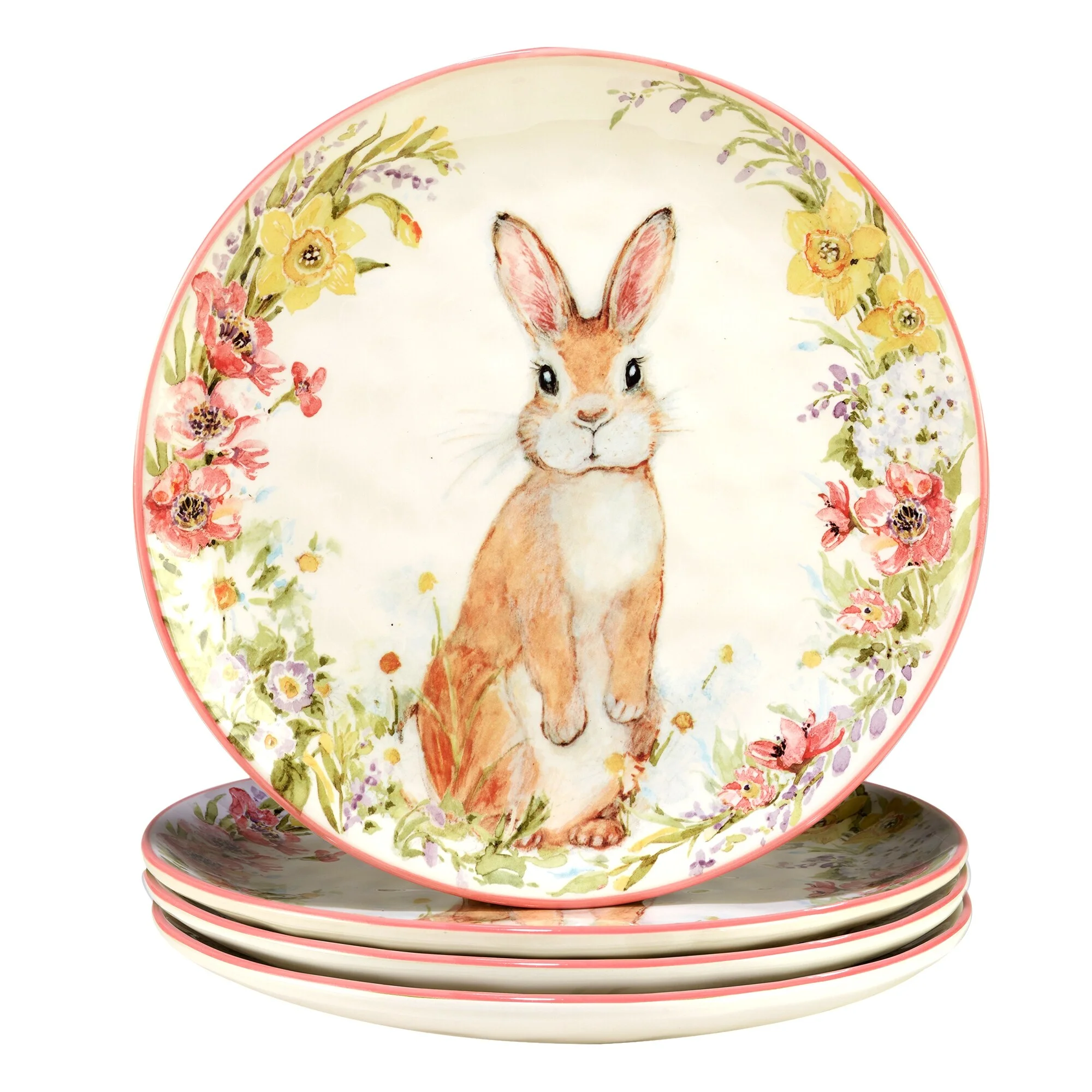 Certified International  Easter Garden 16 pc Dinnerware Set, Service For 4