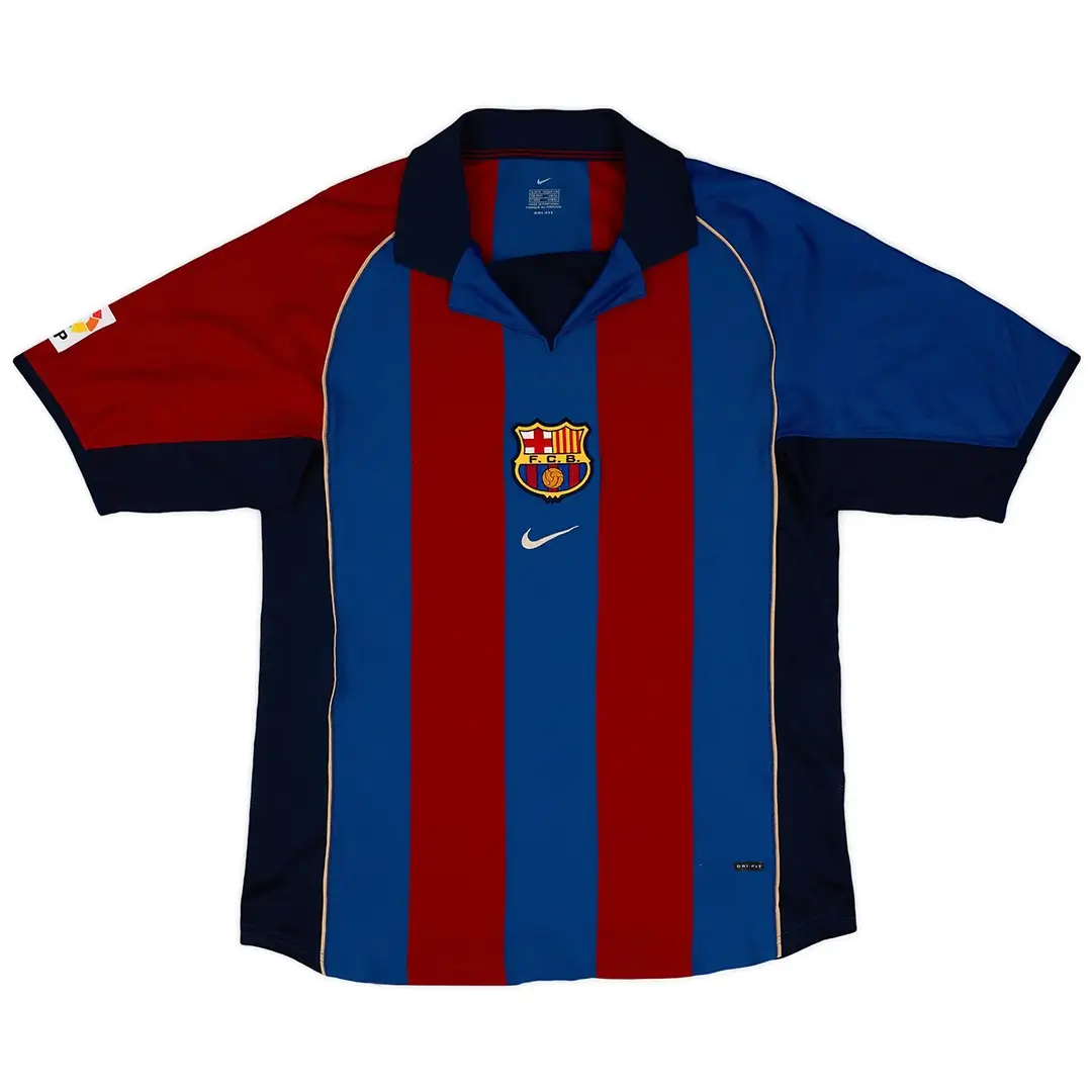 RIVALDO #10 Retro Barcelona 2001/02 Home Soccer Jersey