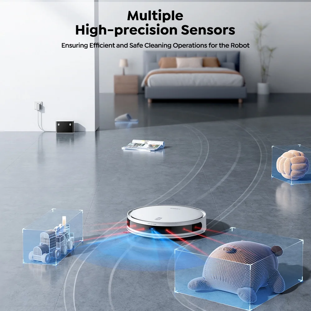 Laresar L10 Robot Vacuum Cleaner Lidar Navigation, 6500Pa 180Min Smart Robot Vacuum and Mop Combo, App/Alexa Control, for Carpet Pet Hair Hard Floor