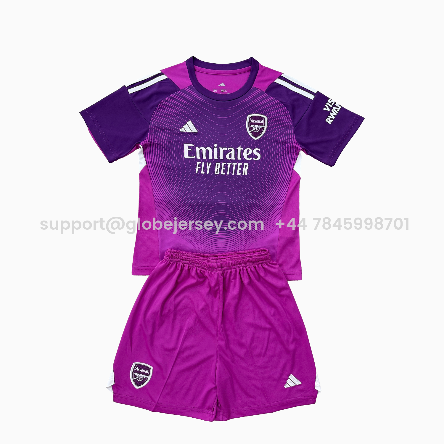 Arsenal 25-26 Purple Goalkeeper Men's Adult Jersey Set - Fans Version