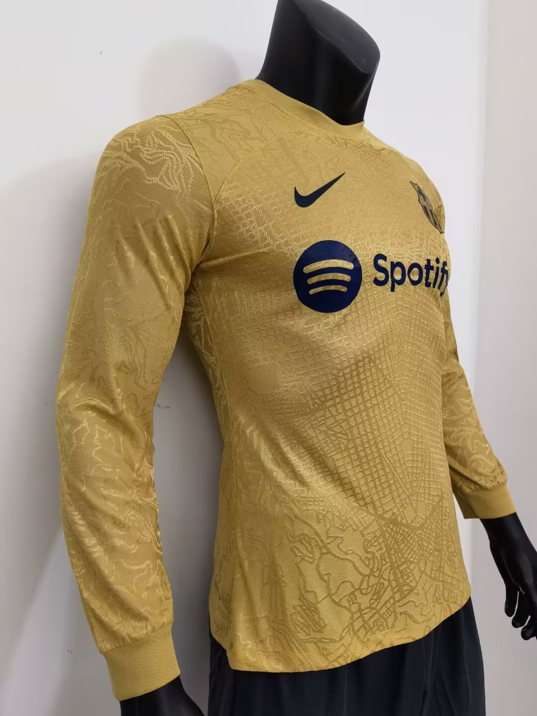 2022/2023 Barcelona away long-sleeved player version jersey 1:1 Thai quality