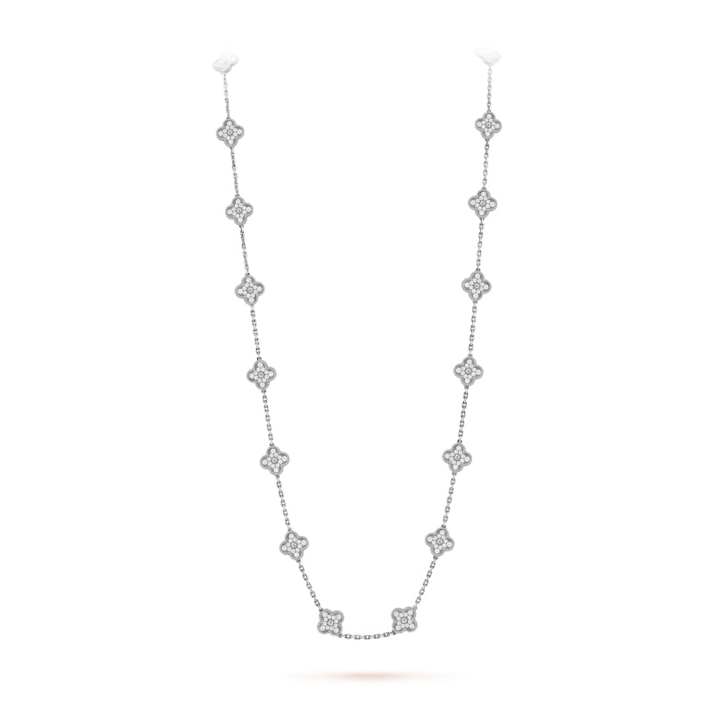 Vintage Alhambra long necklace, 20 motifs