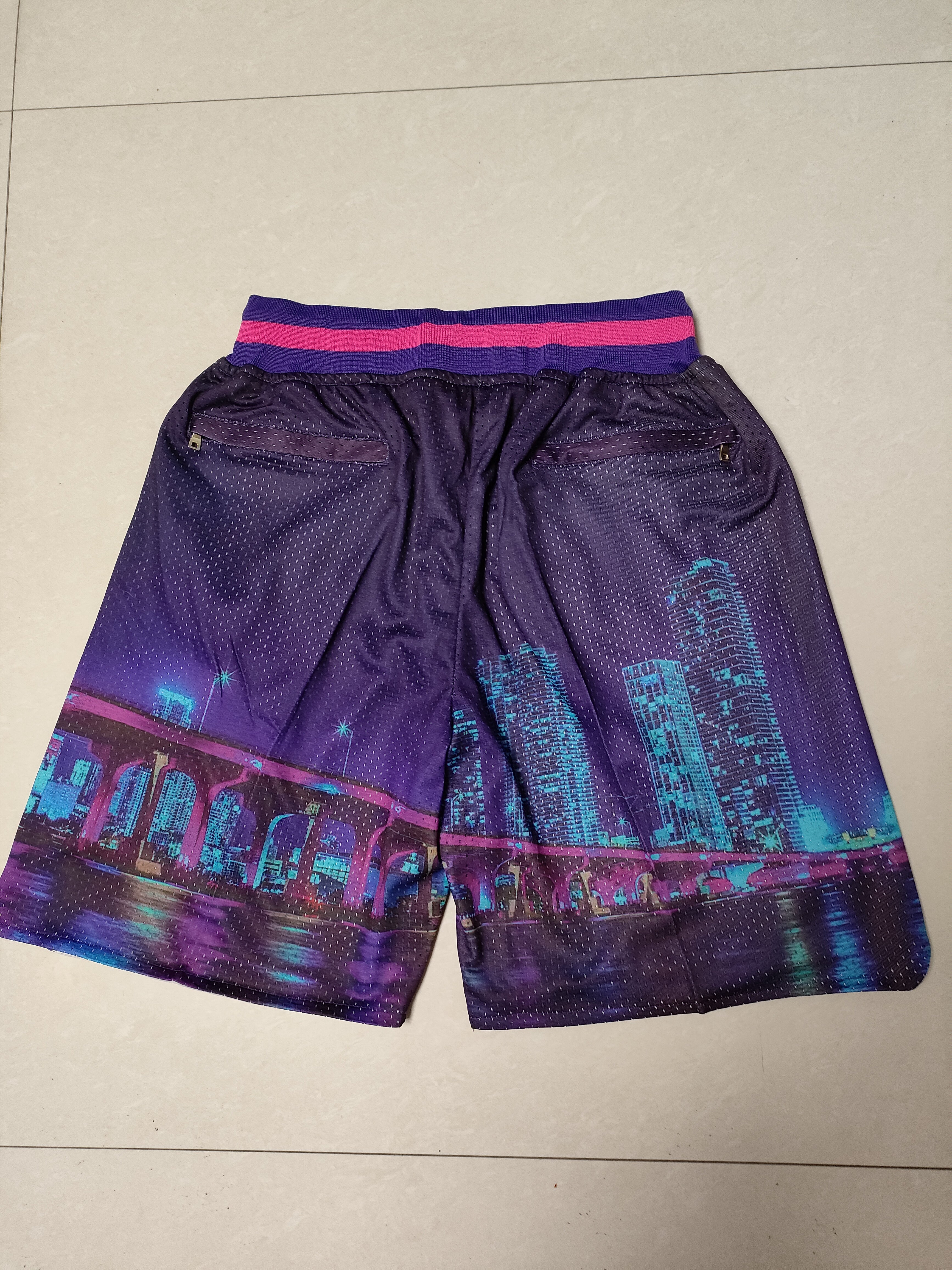 Miami Heat Heat Transfer Purple Pocket Pants