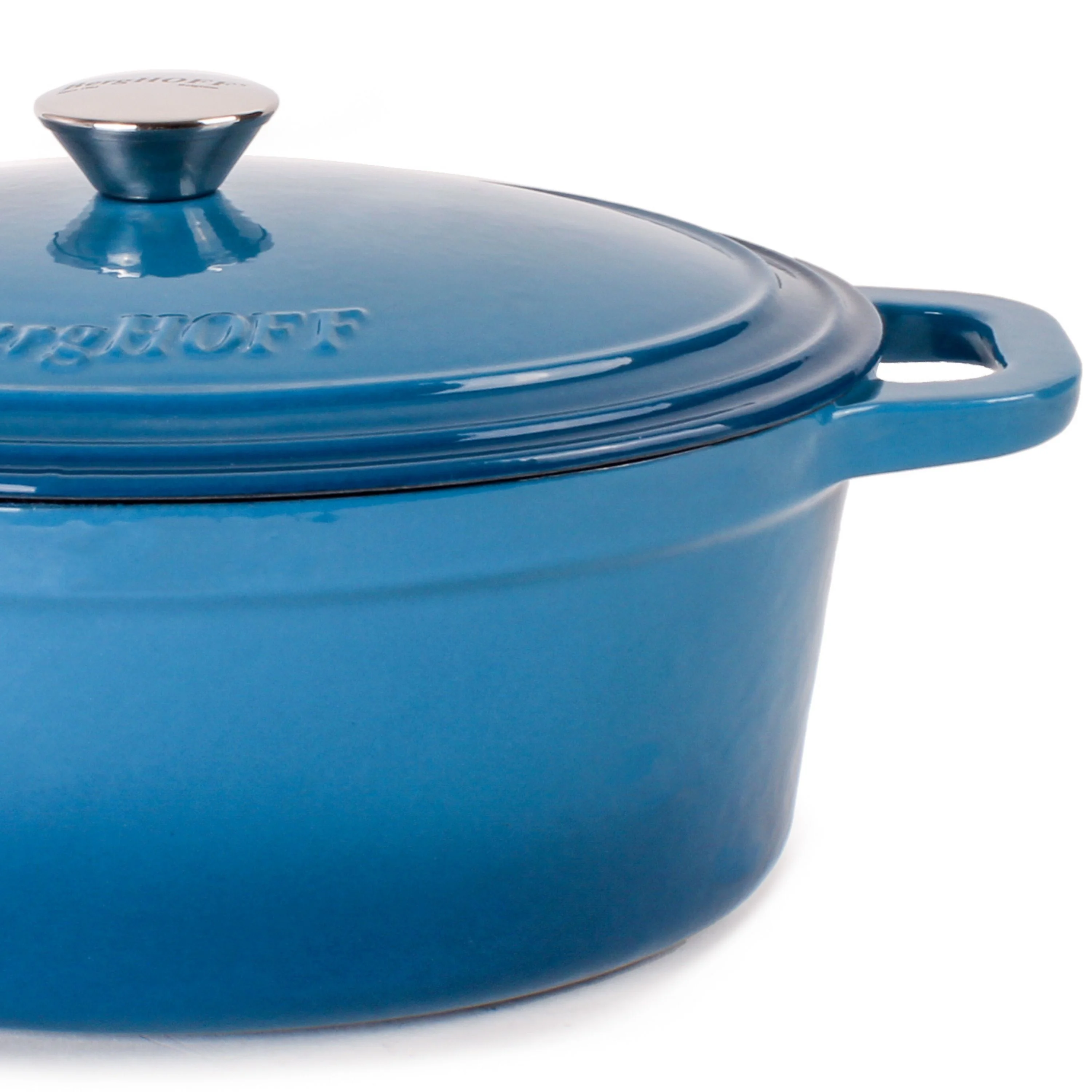 BergHOFF Neo 4Pc Cast Iron Set: 5qt. & 7qt. Covered Dutch Ovens, Green