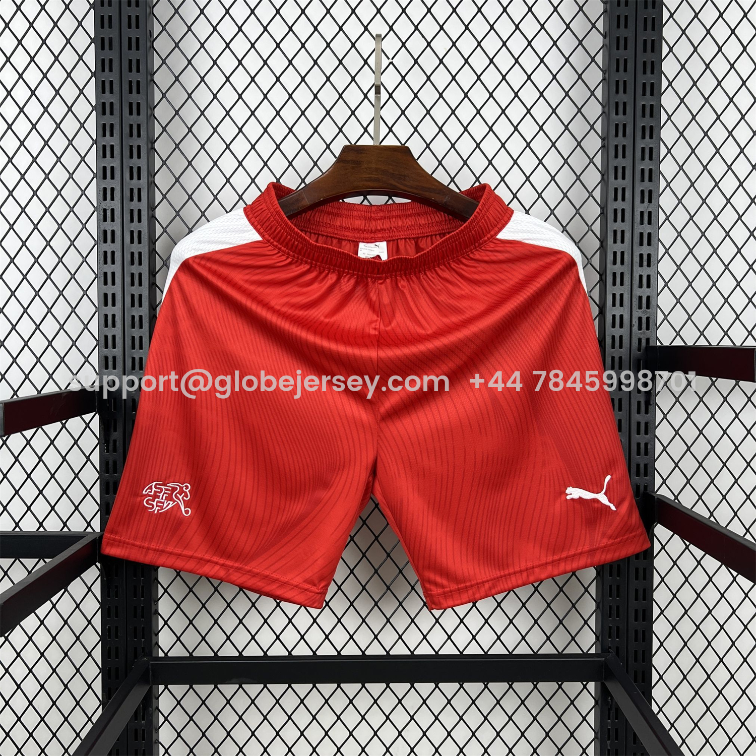 Switzerland 2026 Home Red Shorts - Fans Version